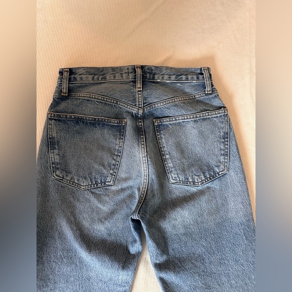 AGOLDE 90s Pinch Waist High-Rise Straight Jeans 25” Color Infinite - Picture 3 of 12